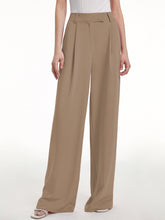 High Waisted Wide Leg Regular Fit Trousers